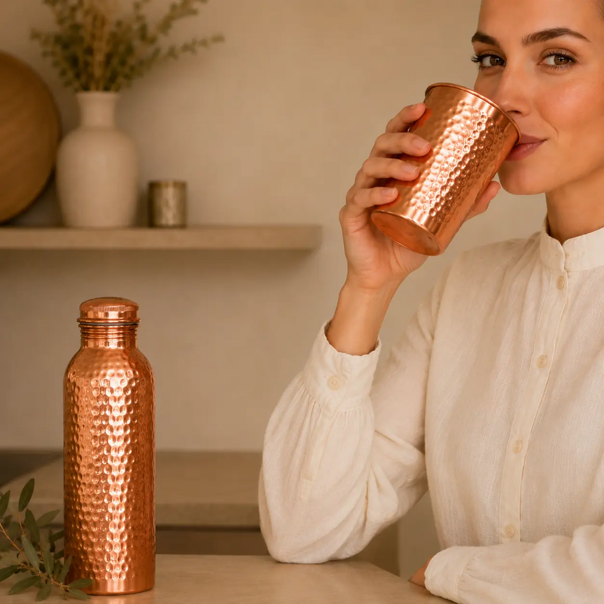 Cu Nordic™ – Kobberflaske | Naturlig renere vann – helt uten plast